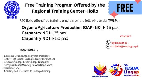 tesda courses in iloilo|TESDA Region VI .